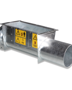 Lower part f/silo boot M150 1-line 1 direction